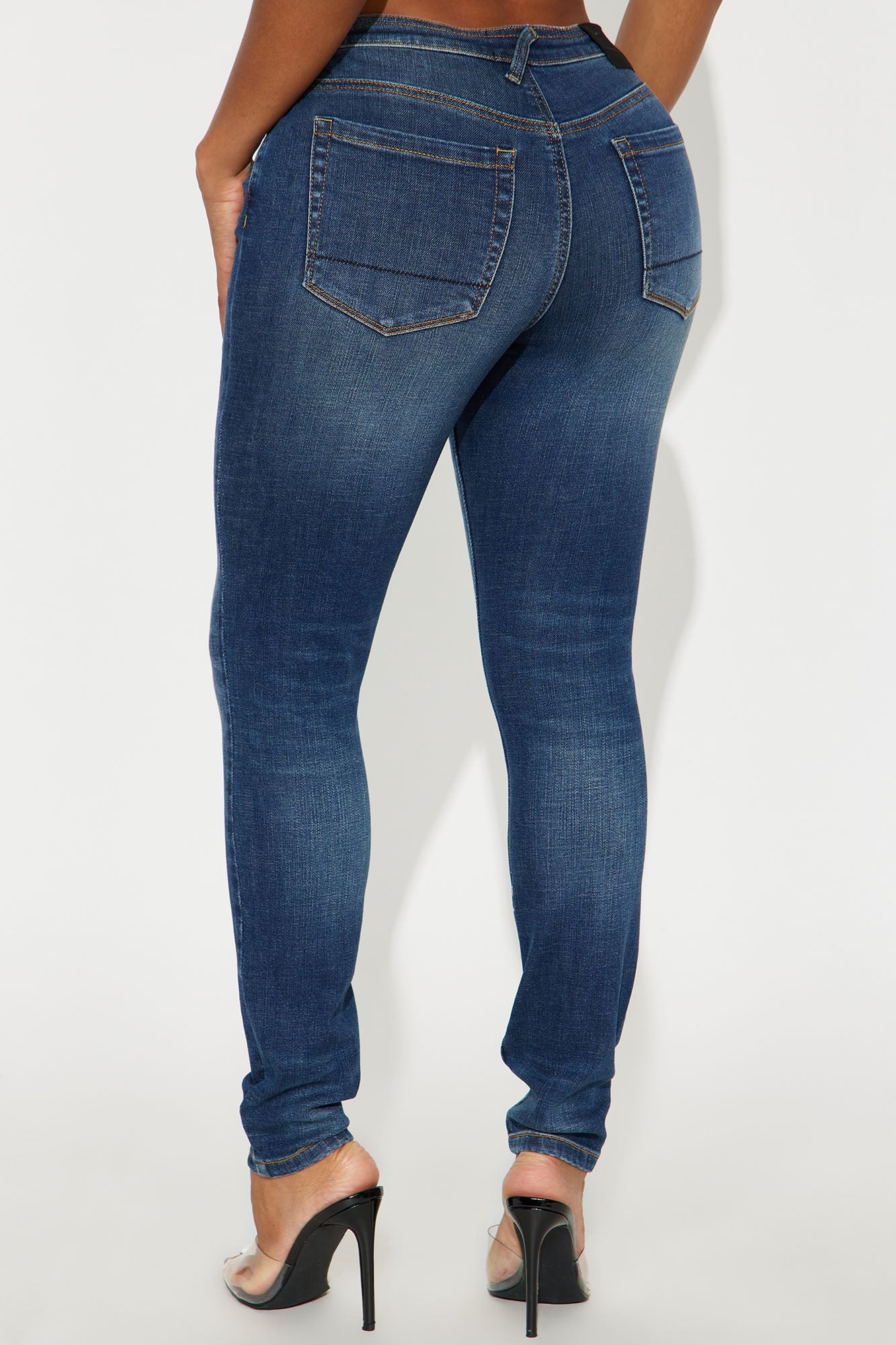 Von Dutch Originals Low Rise Skinny Jeans - Dark Wash