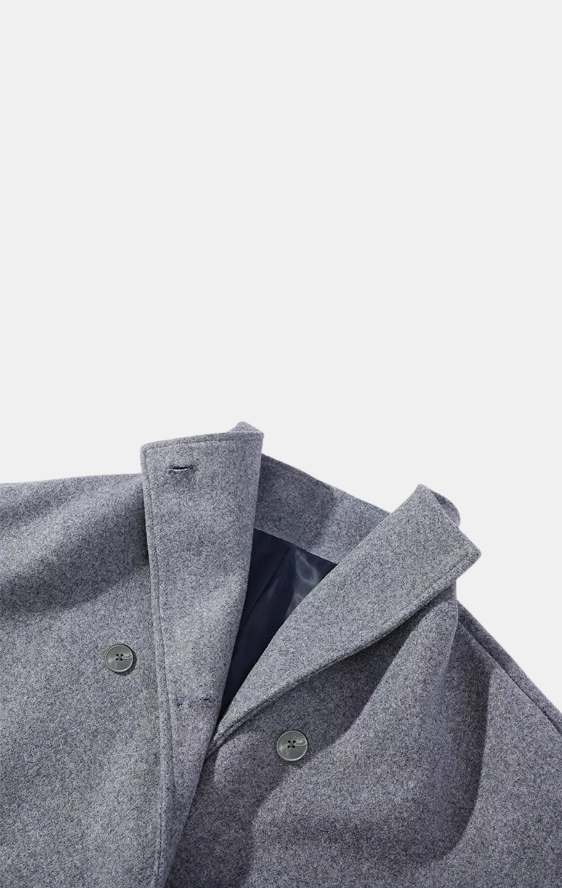 Buttoned-to-Top Trench Coat