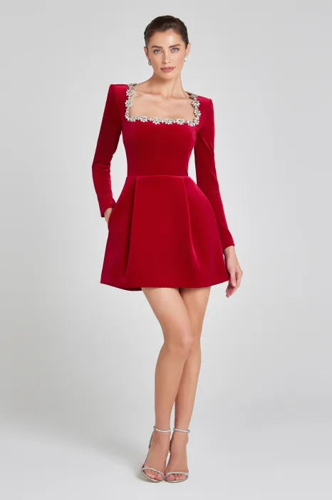 Valentina Velvet Mini Dress
