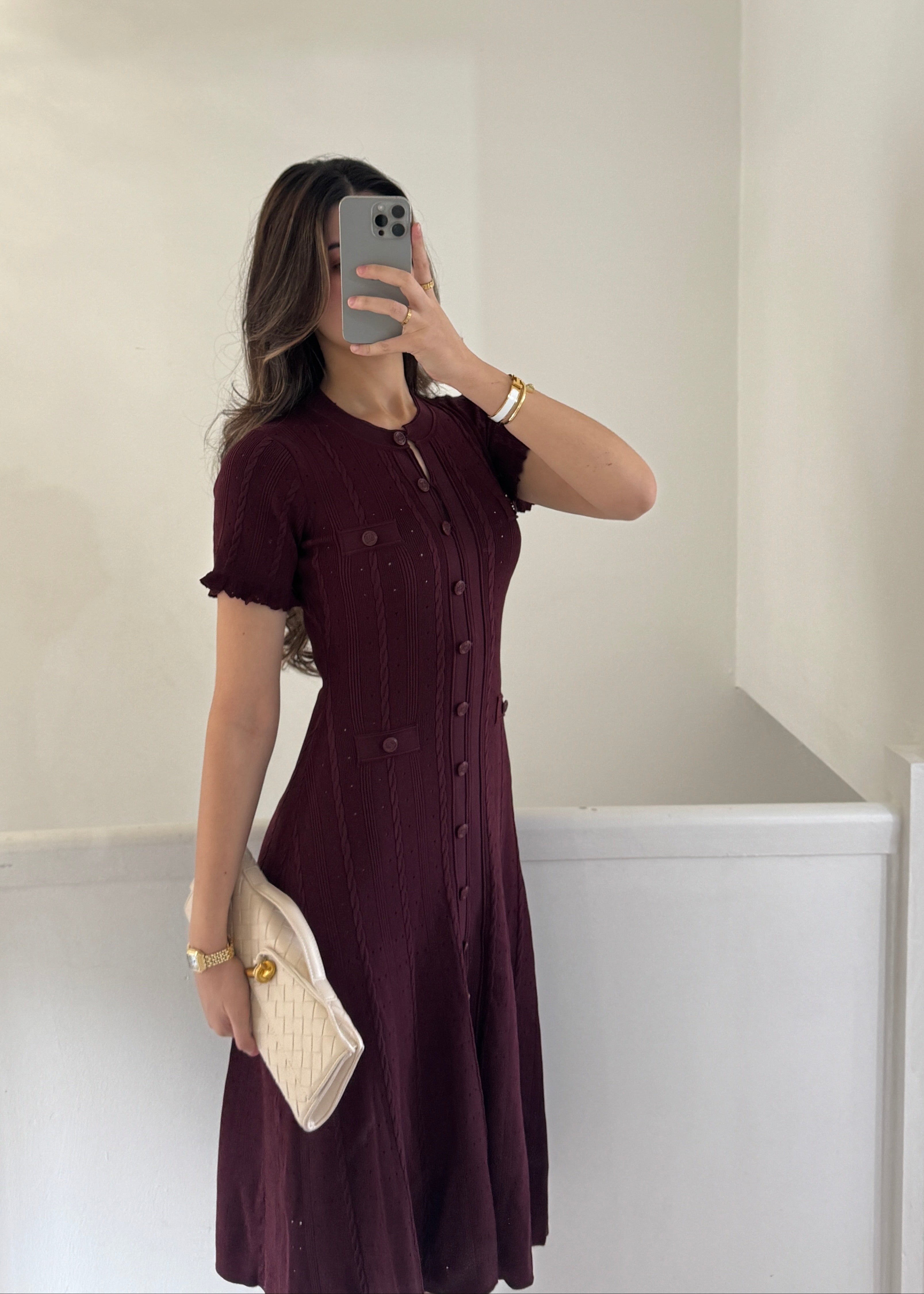 Claire Luxe Tweed Dress