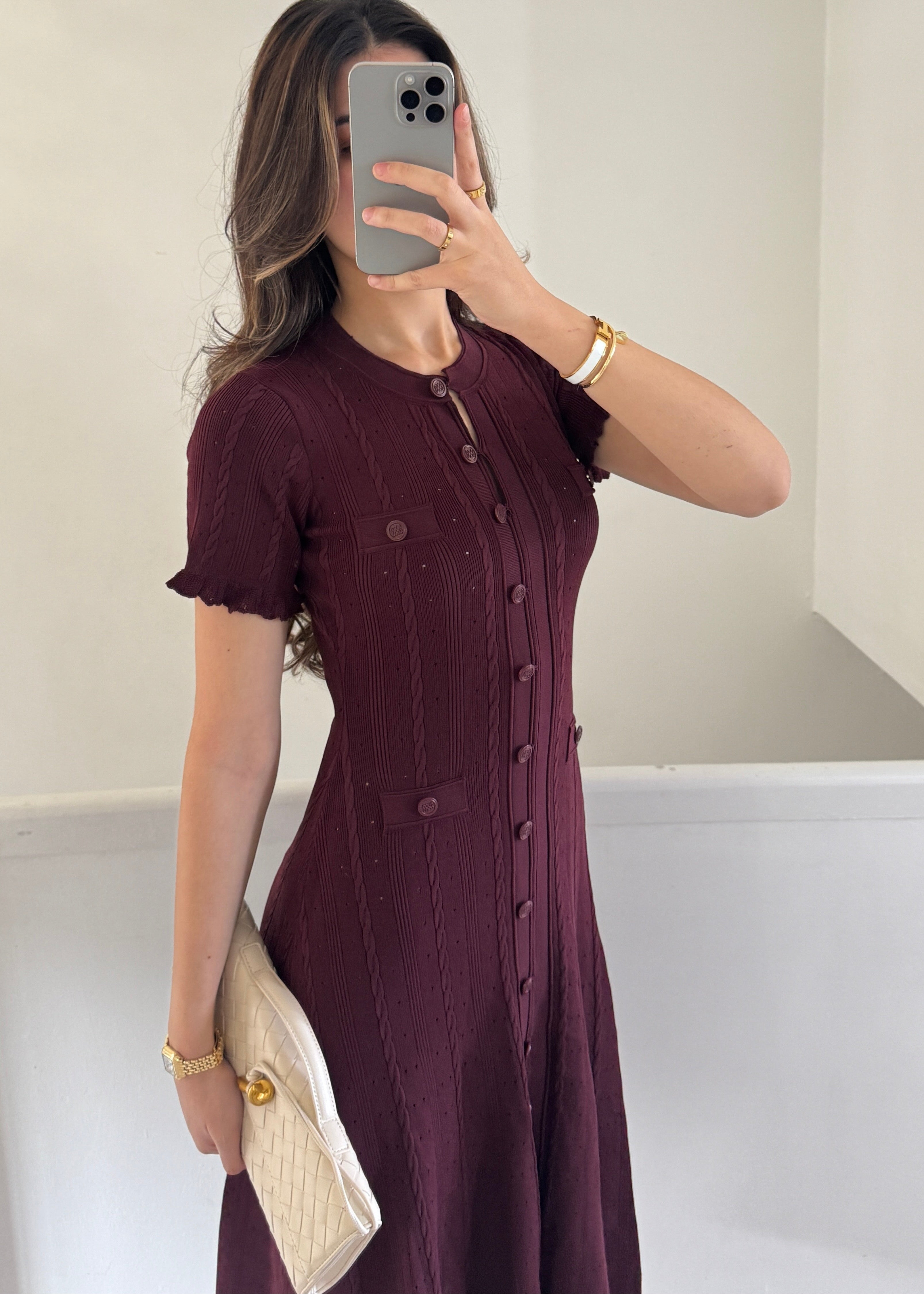 Claire Luxe Tweed Dress