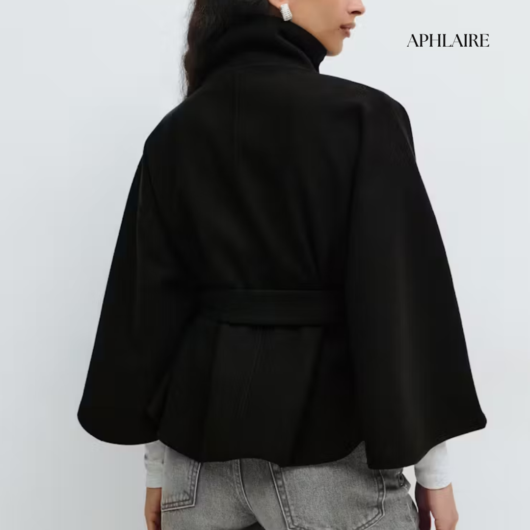 Aphlaire Belted Cape Jacket