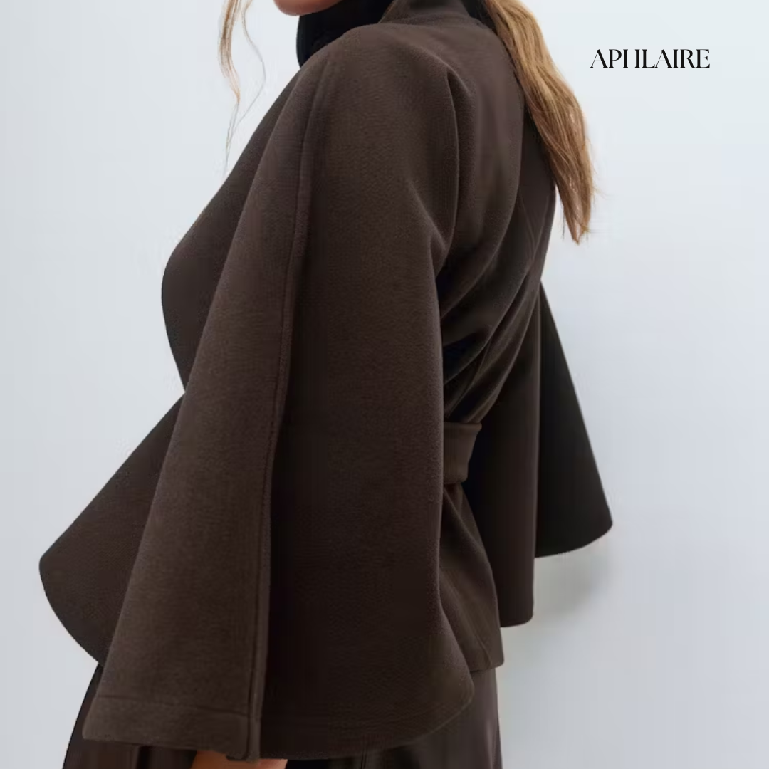 Aphlaire Belted Cape Jacket