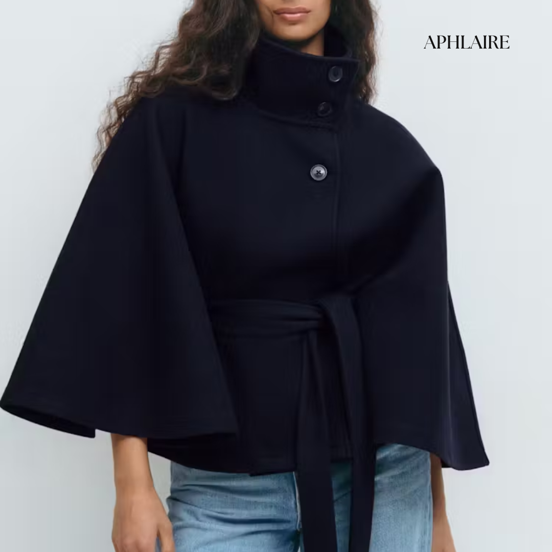 Aphlaire Belted Cape Jacket