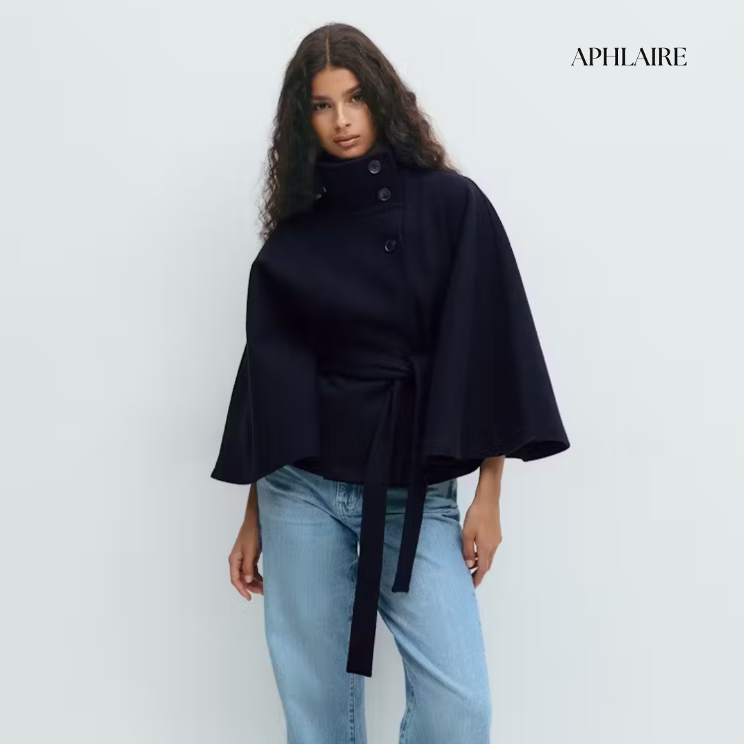 Aphlaire Belted Cape Jacket