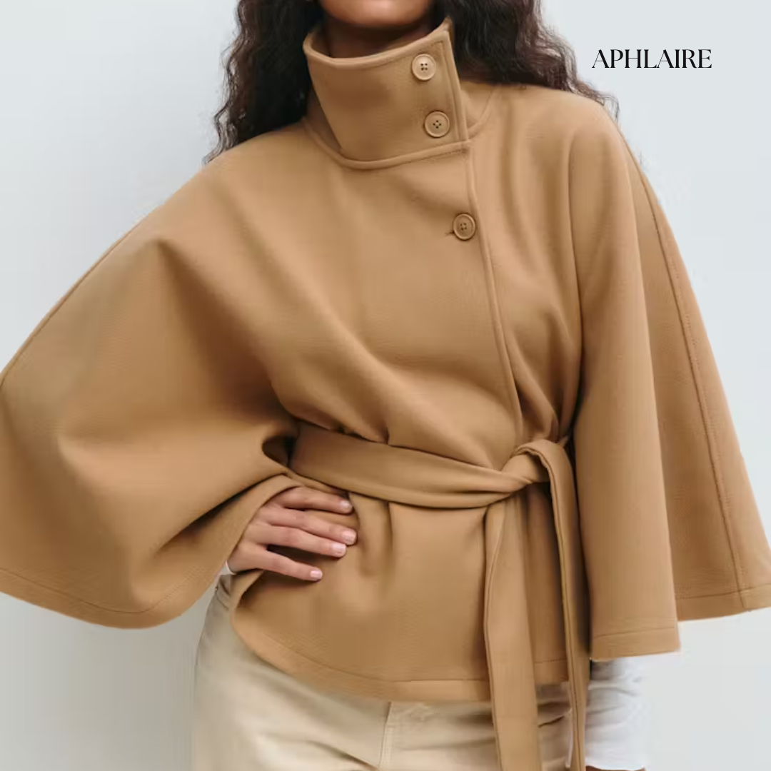 Aphlaire Belted Cape Jacket