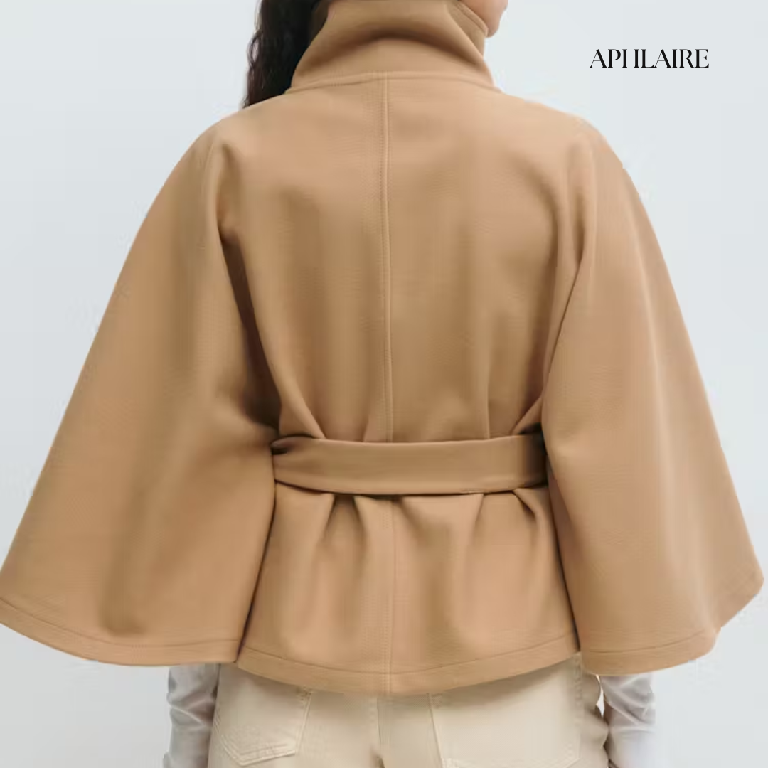 Aphlaire Belted Cape Jacket