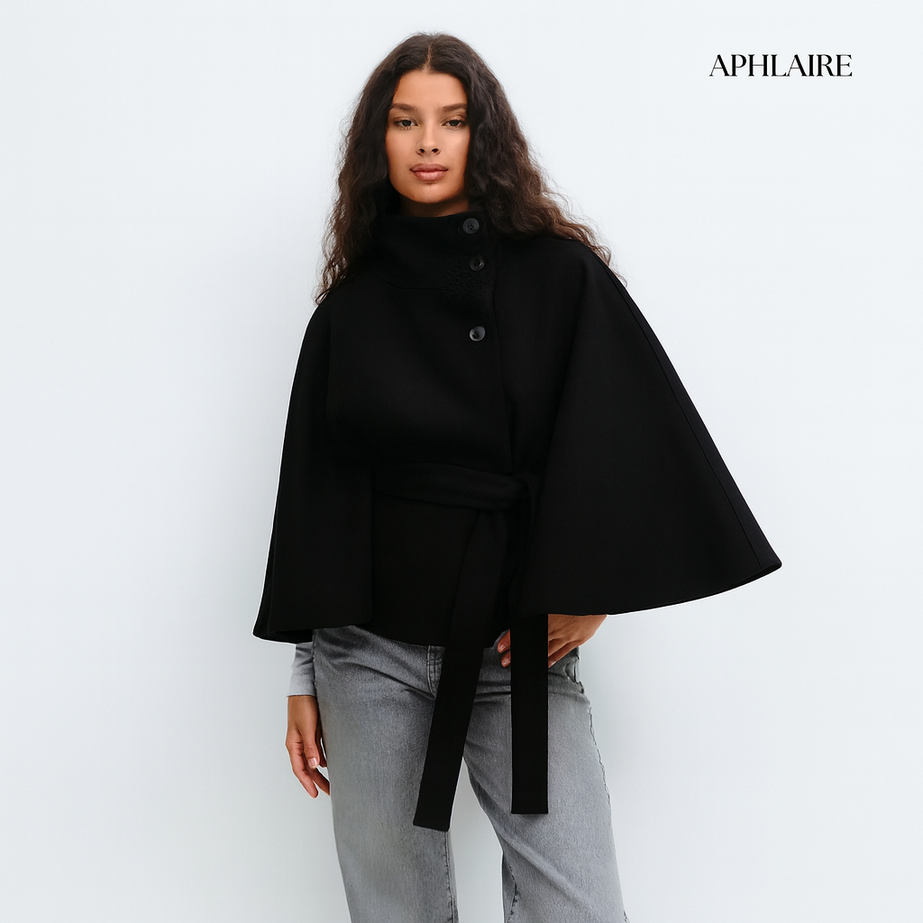 Aphlaire Belted Cape Jacket