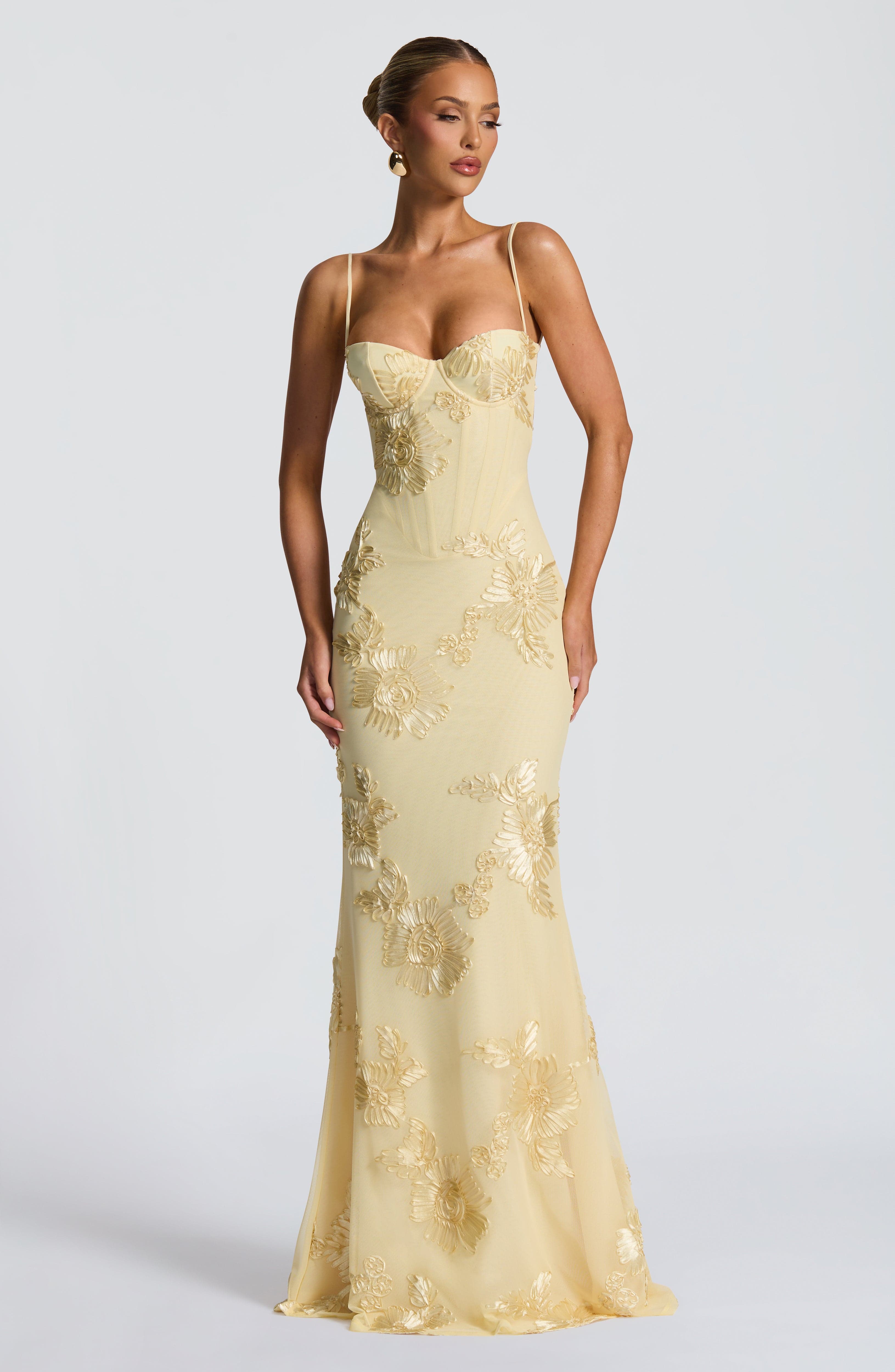 Golden Lemon Maxi Dress