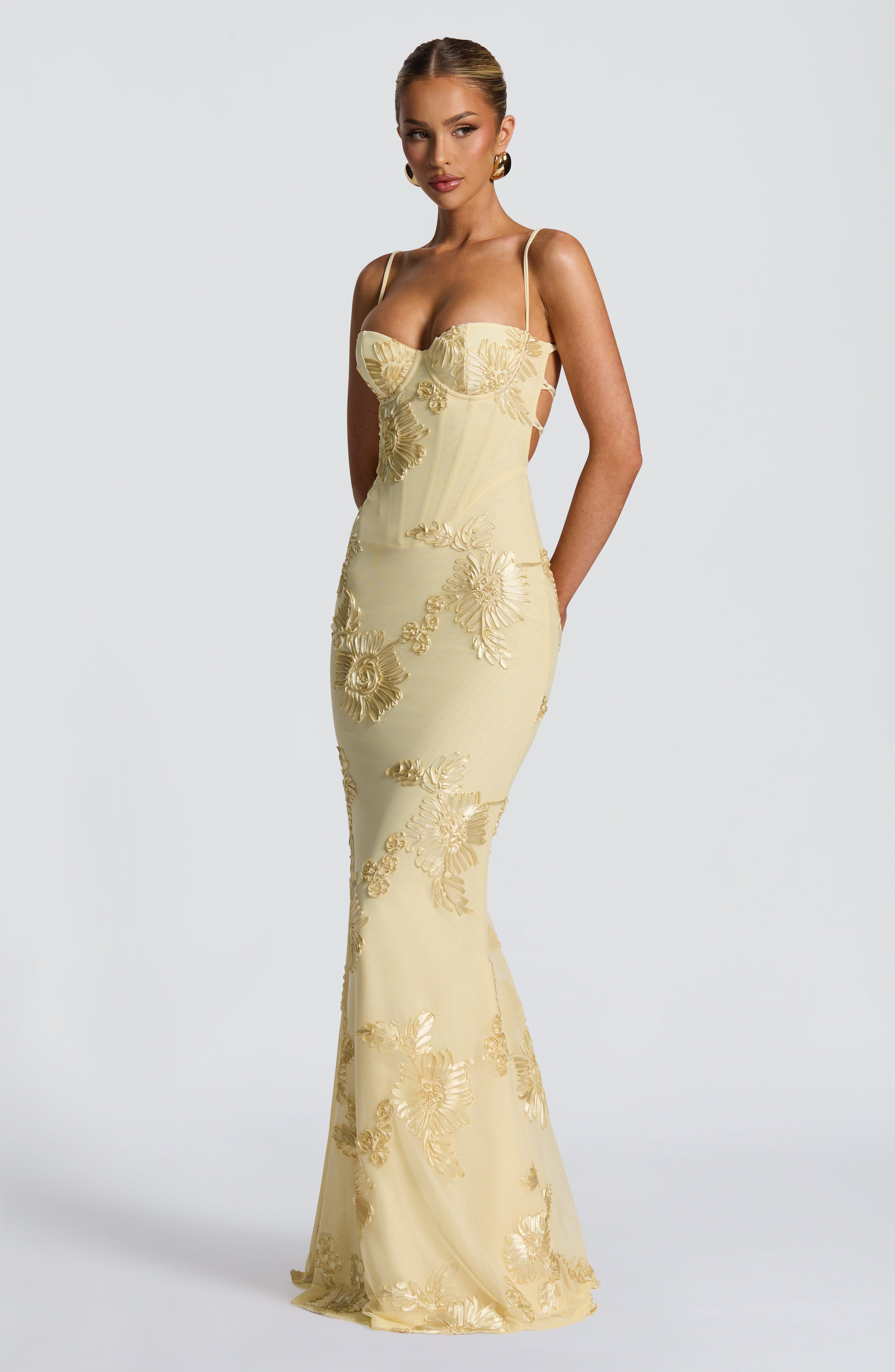 Golden Lemon Maxi Dress