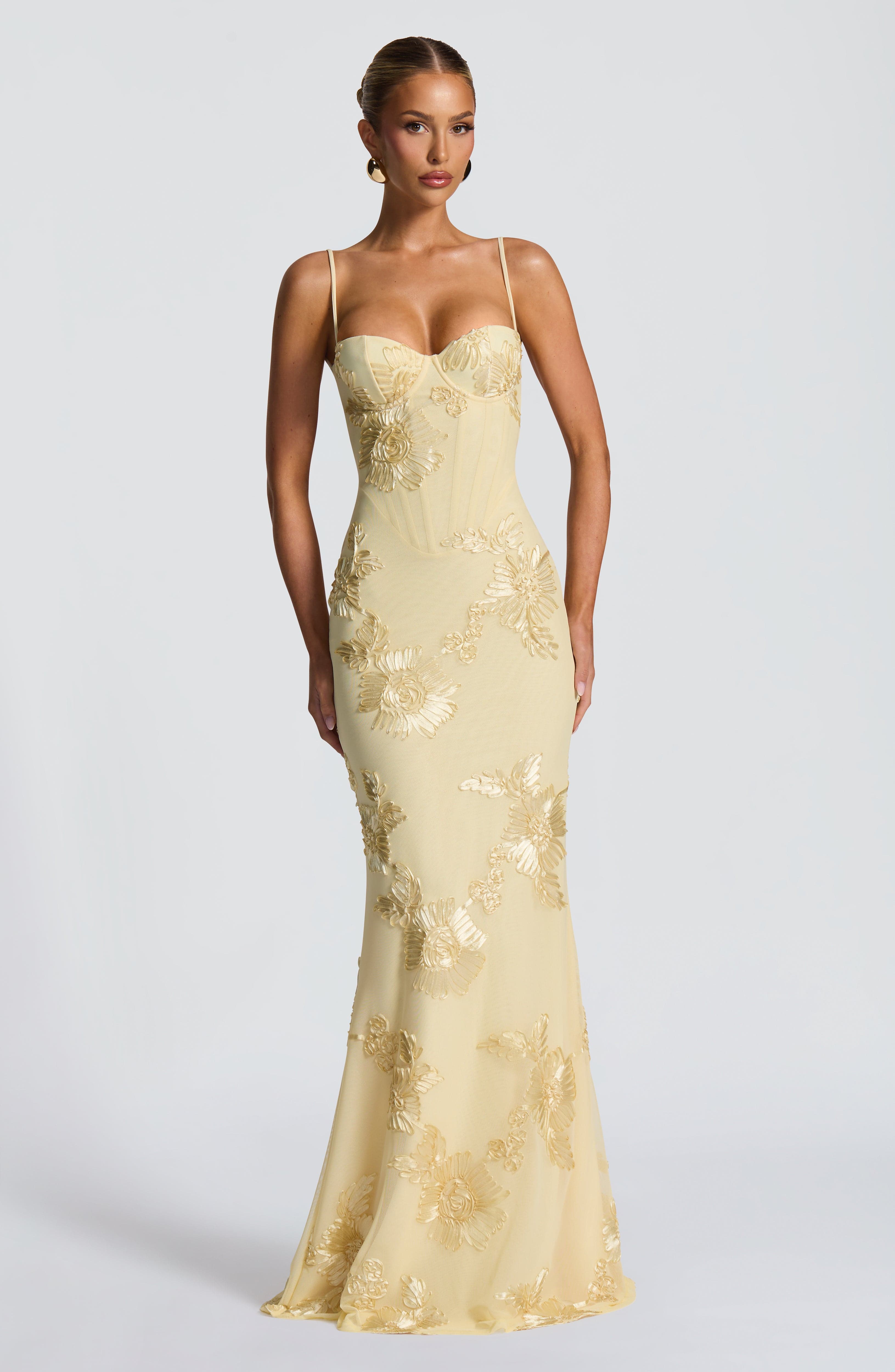 Golden Lemon Maxi Dress