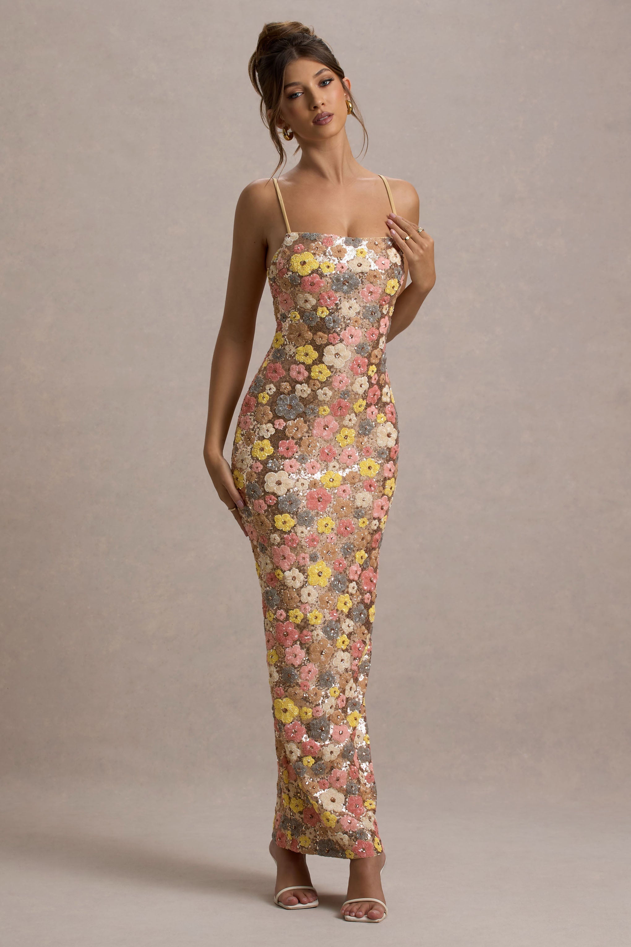 Vitora | Sequin Floral Maxi