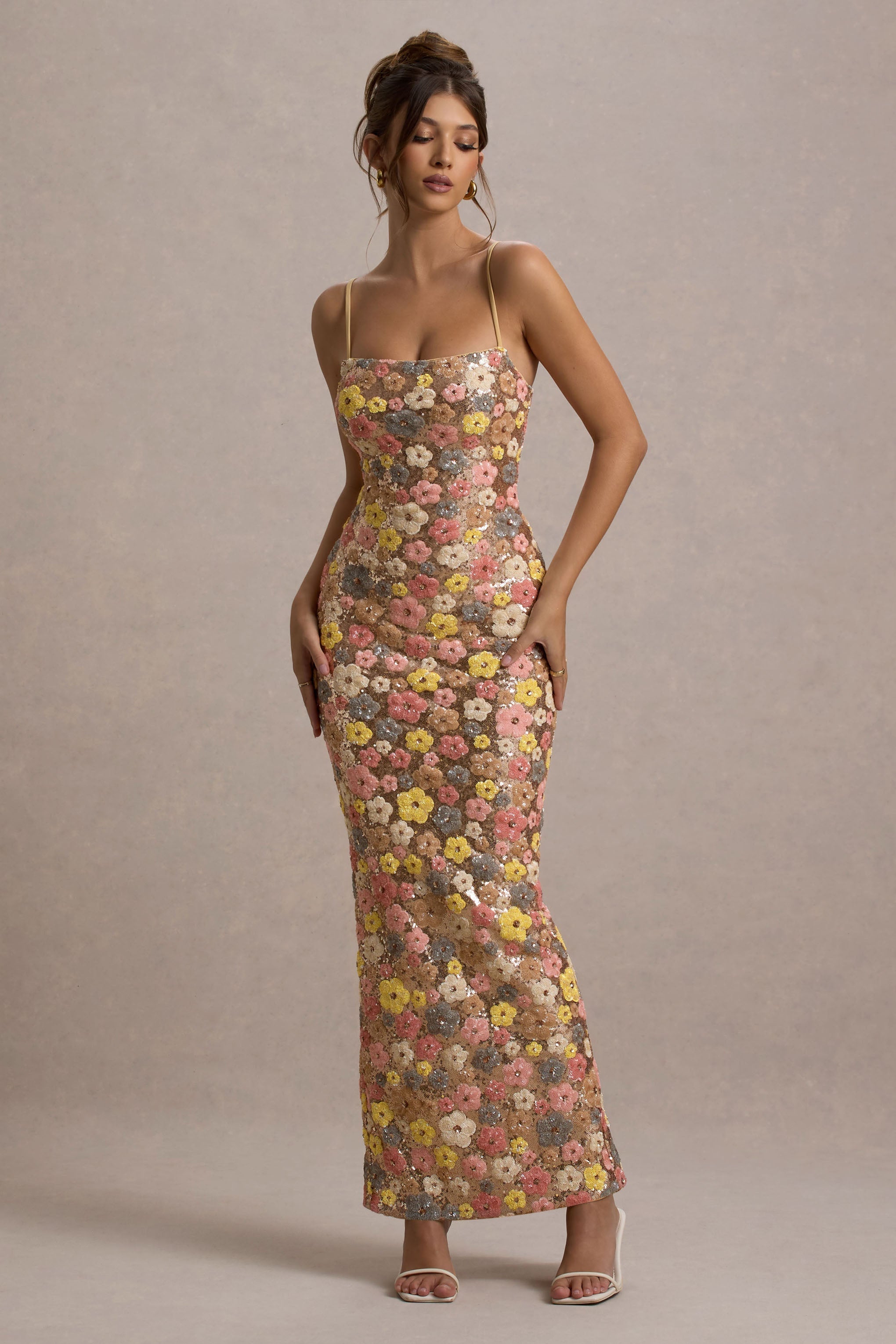 Vitora | Sequin Floral Maxi