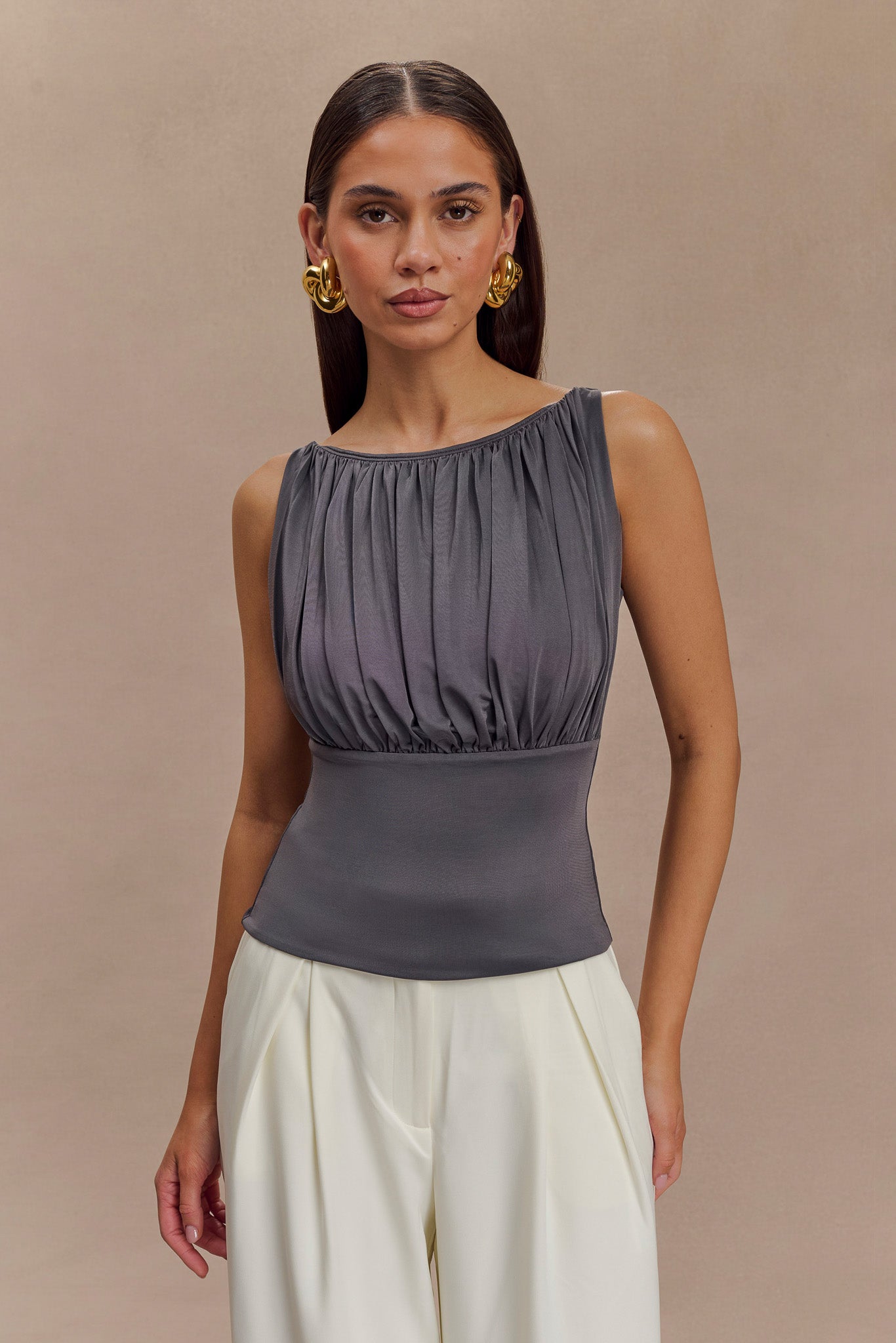 Tiarna Top - Dark Charcoal