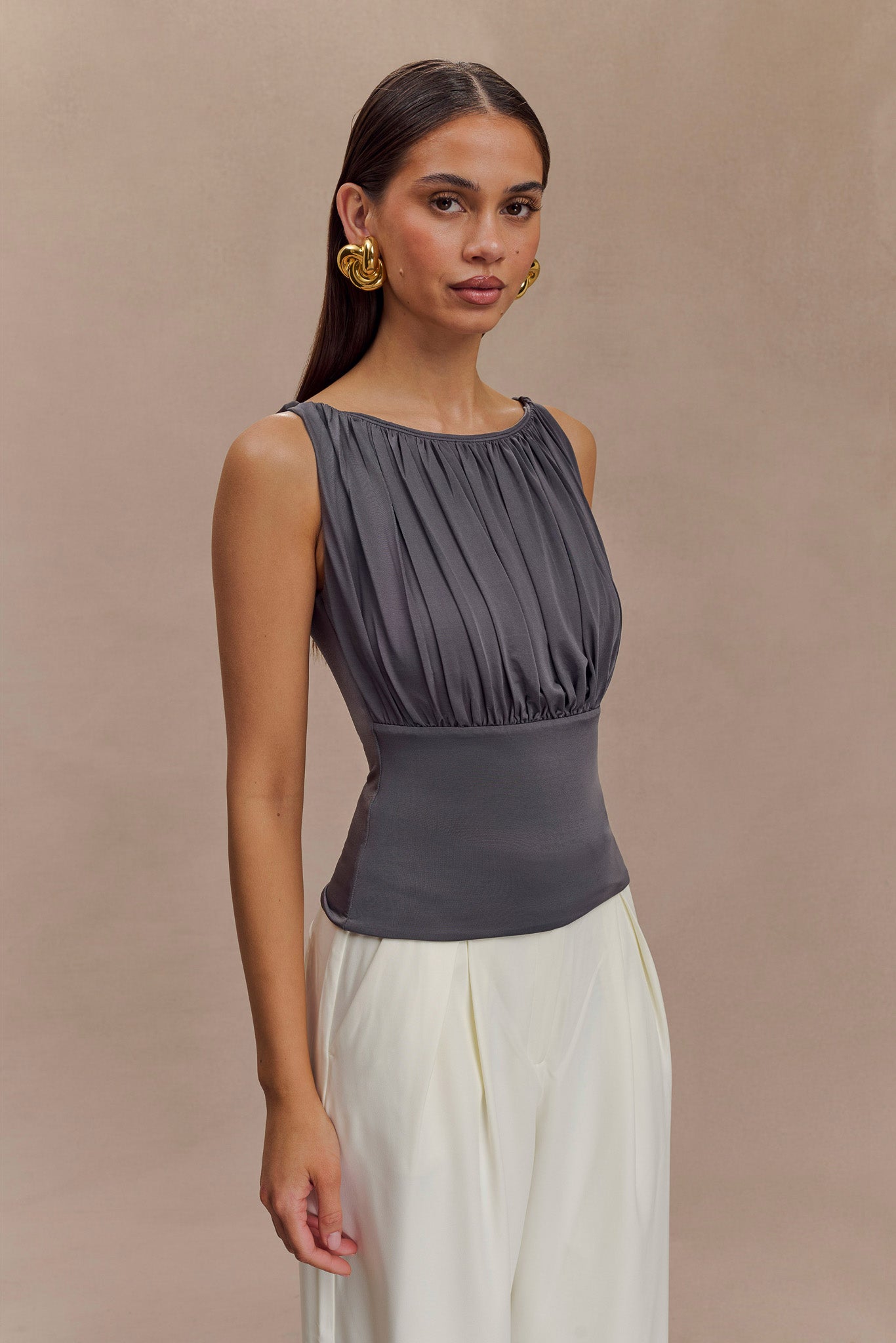 Tiarna Top - Dark Charcoal