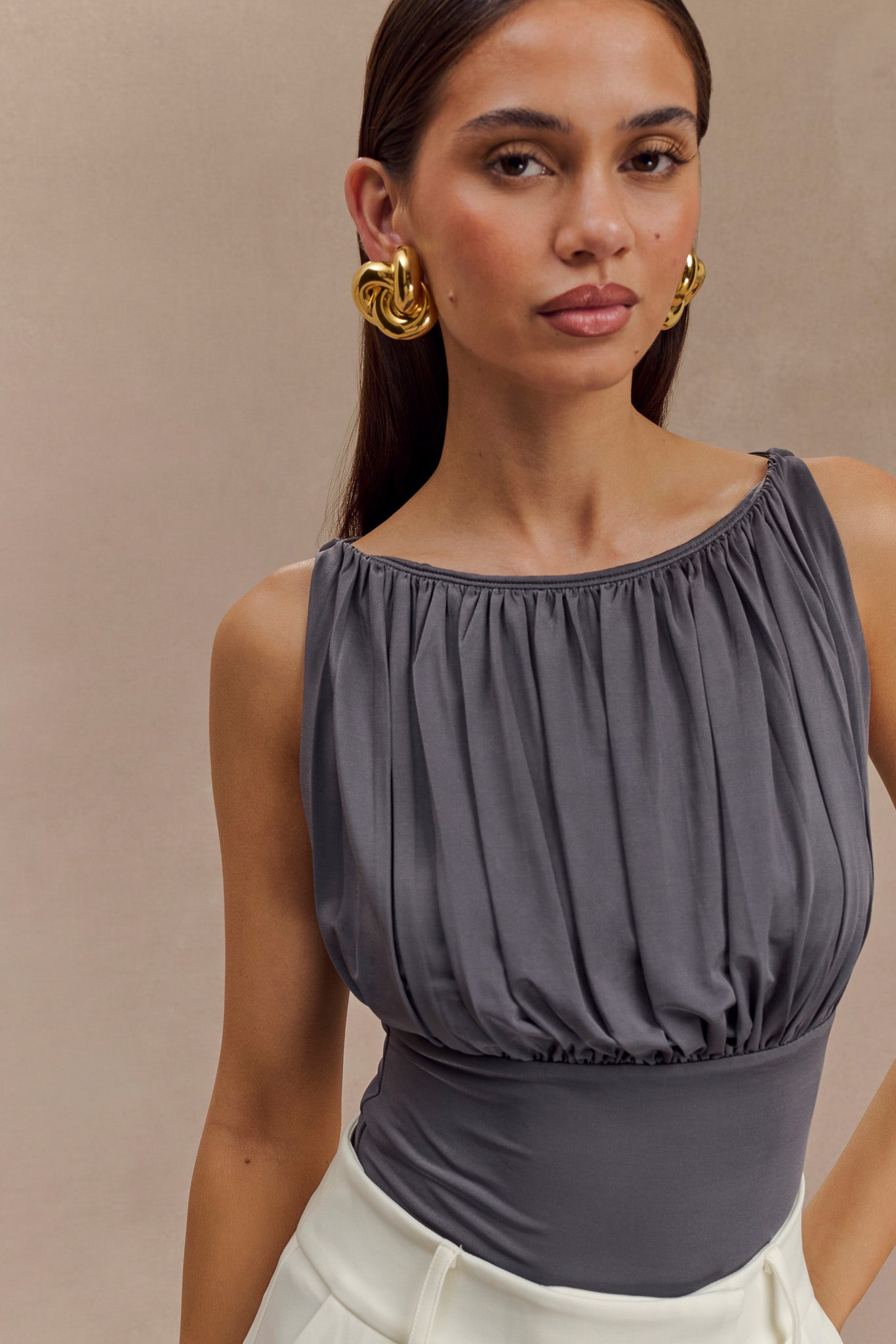 Tiarna Top - Dark Charcoal