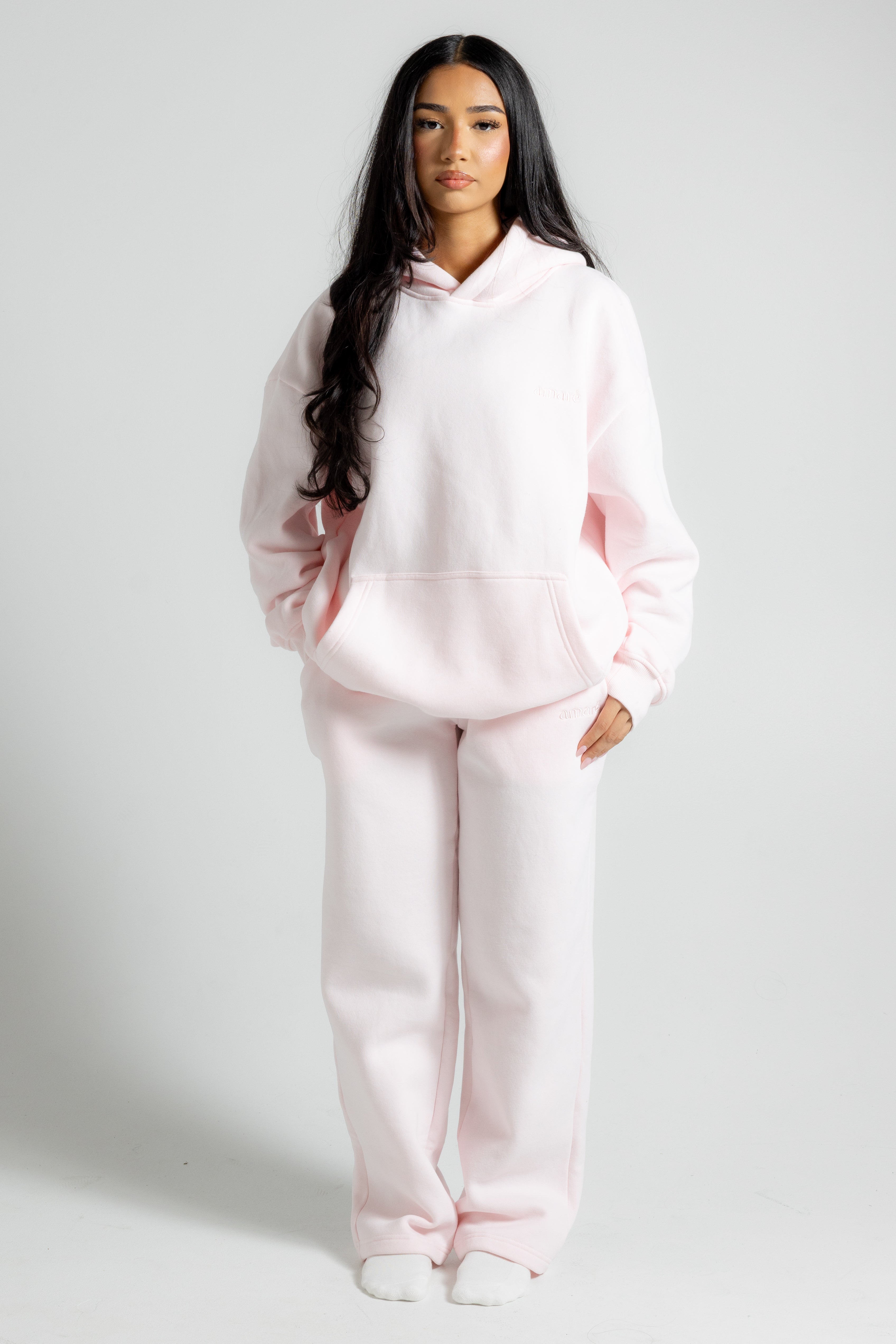 Classic hoodie (shell pink)