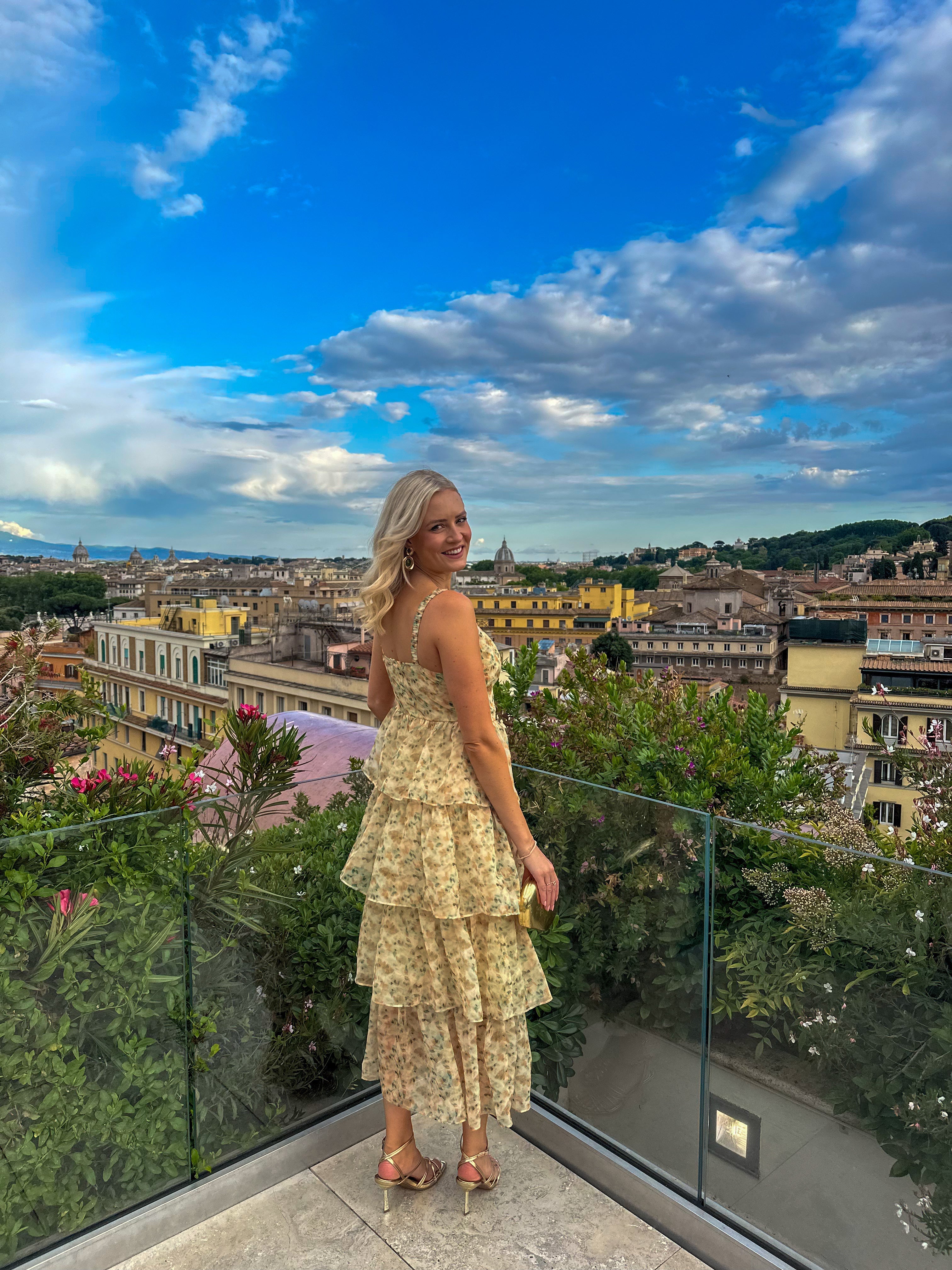 Puglia Yellow Ruffle Maxi