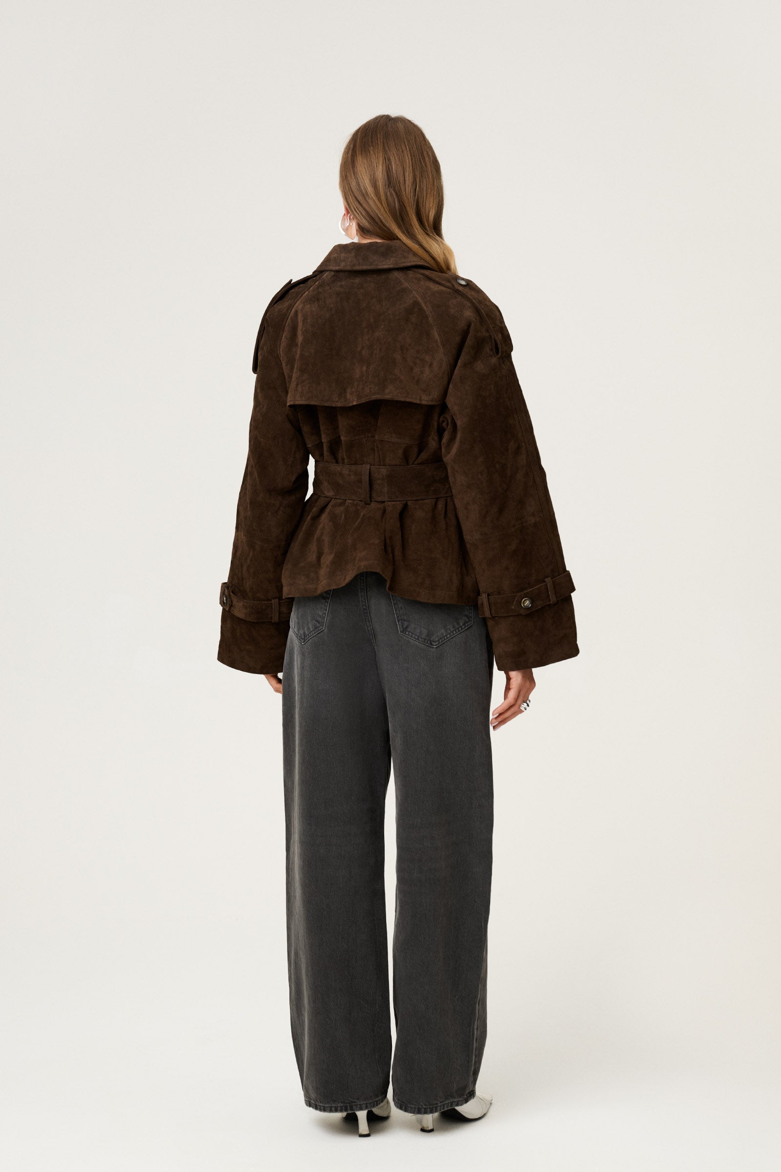 York Cropped Trench Coat