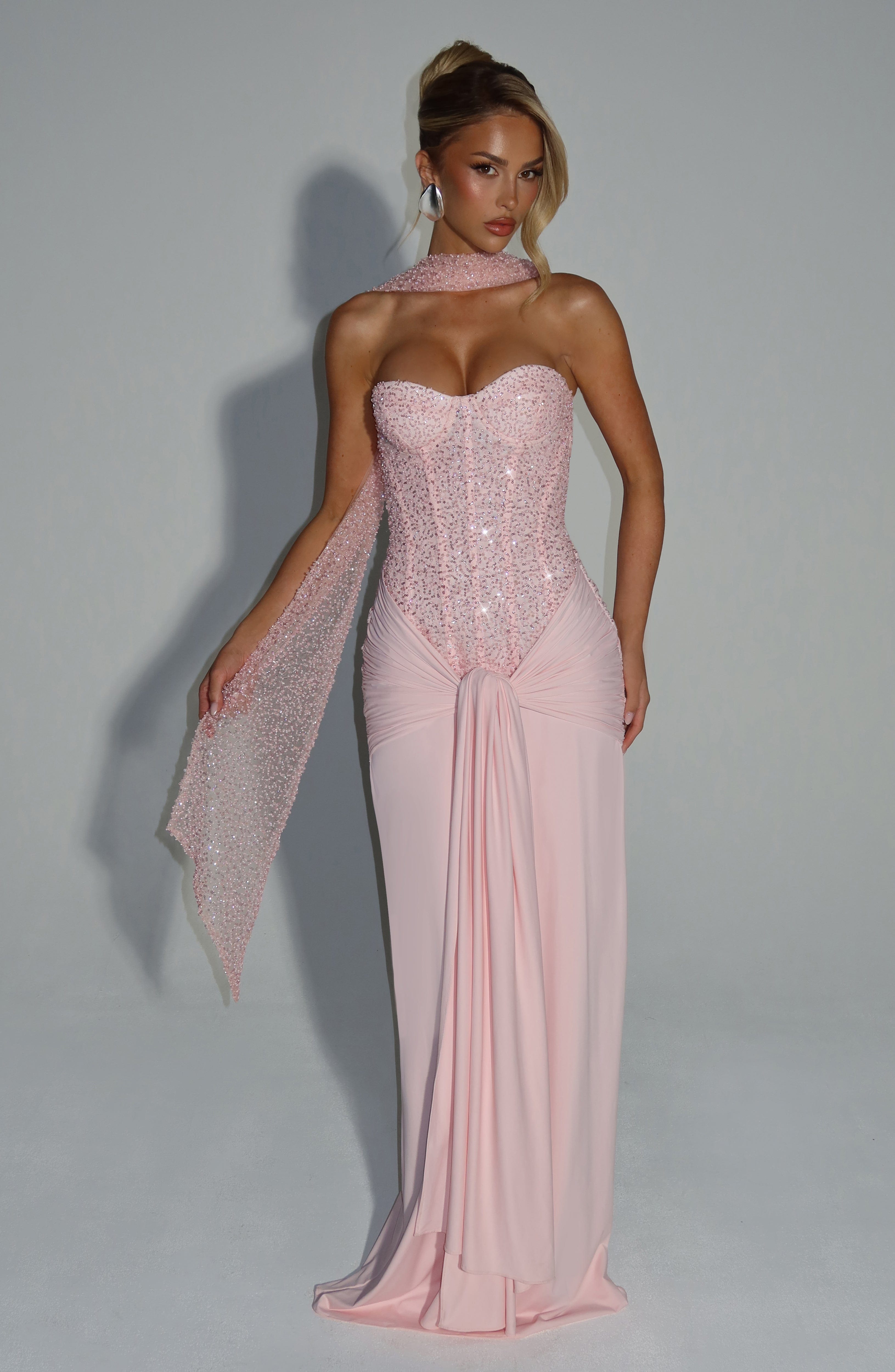 Carrera Maxi Dress - Blush