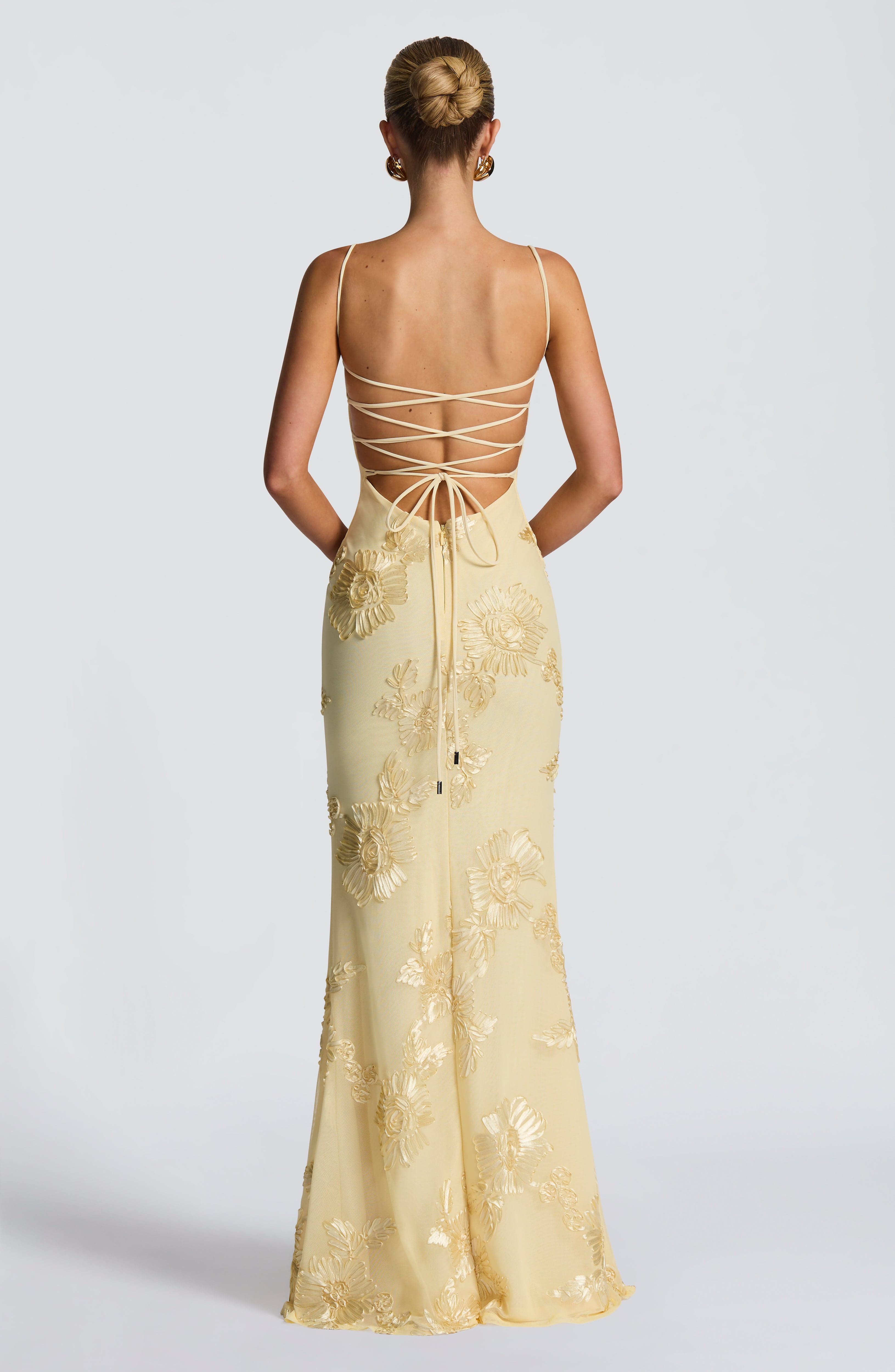 Golden Lemon Maxi Dress